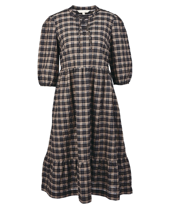 Barbour Lorelie Women's Dress Black | NEMK-18239