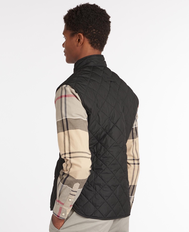 Barbour Lowerdale Men's Vest Black | CZTS-60147