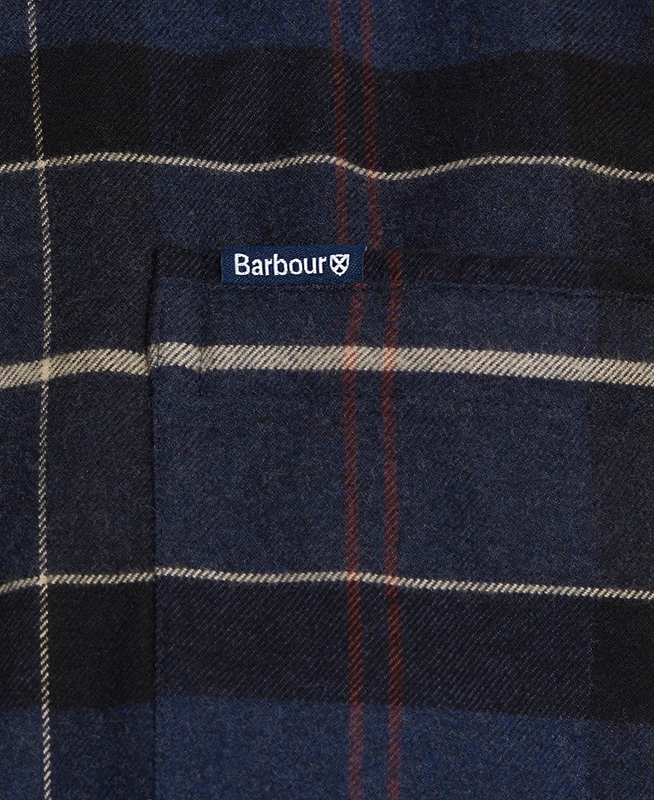 Barbour Lutsleigh Men's Shirts Navy | ICAO-98740