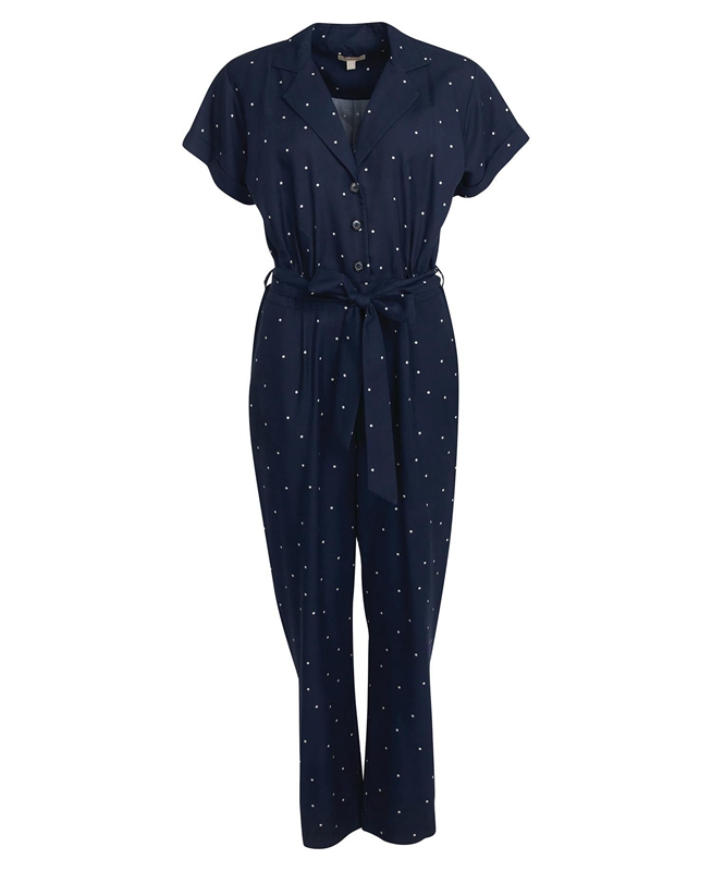 Barbour Melita Jumpsuit Women's Dress Navy | ECBA-82053