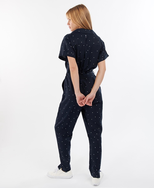 Barbour Melita Jumpsuit Women's Dress Navy | ECBA-82053