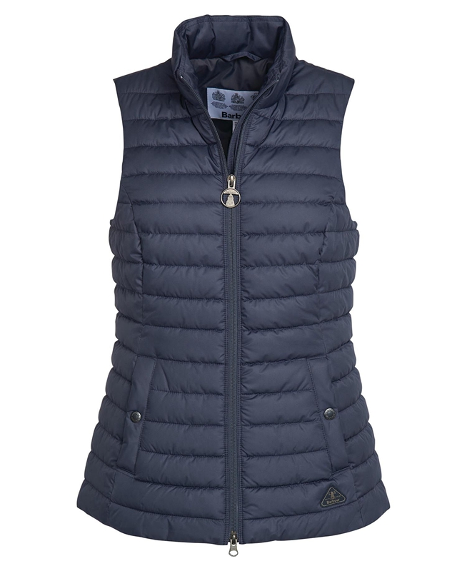 Barbour Morwick Women's Vest Navy | TVGD-94823