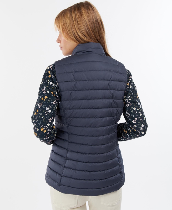 Barbour Morwick Women's Vest Navy | TVGD-94823