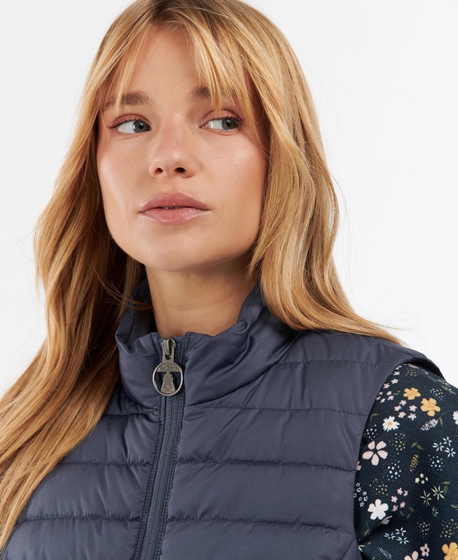 Barbour Morwick Women's Vest Navy | TVGD-94823