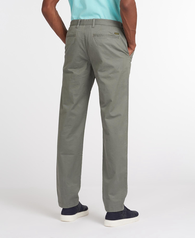 Barbour Neuston Essential Chinos Men's Pants Olive | ICGP-19405