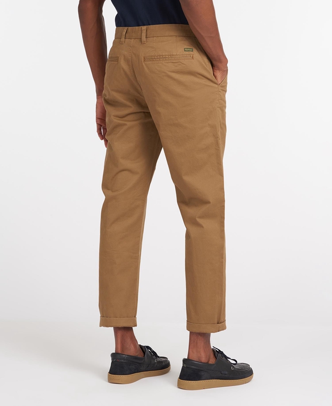 Barbour Neuston Essential Chinos Men's Pants Beige | OHEW-52684