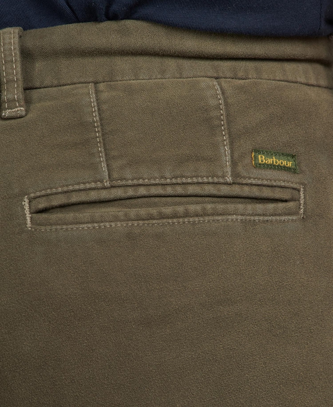 Barbour Neuston Moleskin Trouser Men's Pants Olive | KPFM-21845