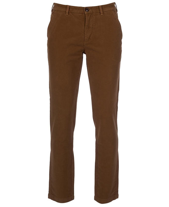 Barbour Neuston Moleskin Trousers Men's Pants Beige | BEDS-57486