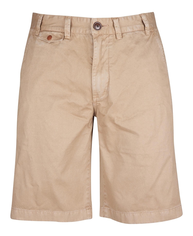 Barbour Neuston Twill Men's Pants Beige | NXGD-47826