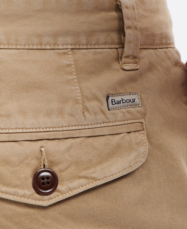 Barbour Neuston Twill Men's Pants Beige | NXGD-47826