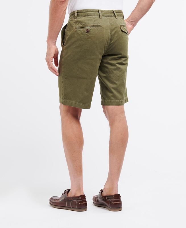 Barbour Neuston Twill Men's Pants Green | EJPI-15480