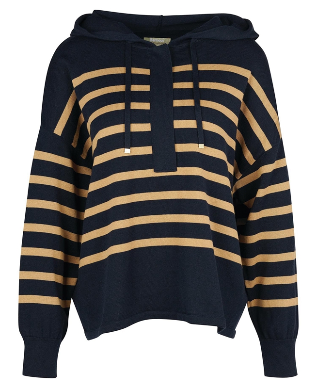 Barbour Odette Knit Women's Sweaters Navy | ZTKG-69125