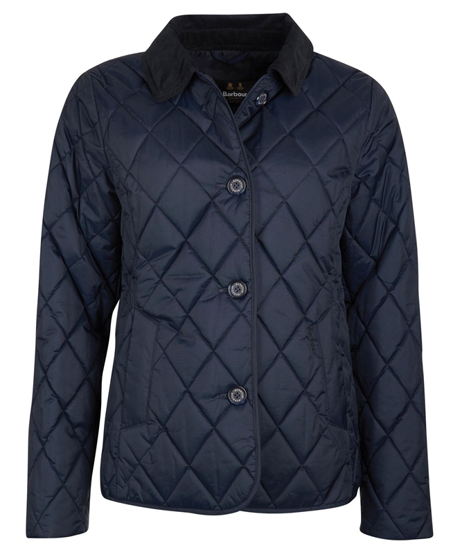 Barbour Omberlsey Women's Quilted Jackets Navy | PKDU-60214