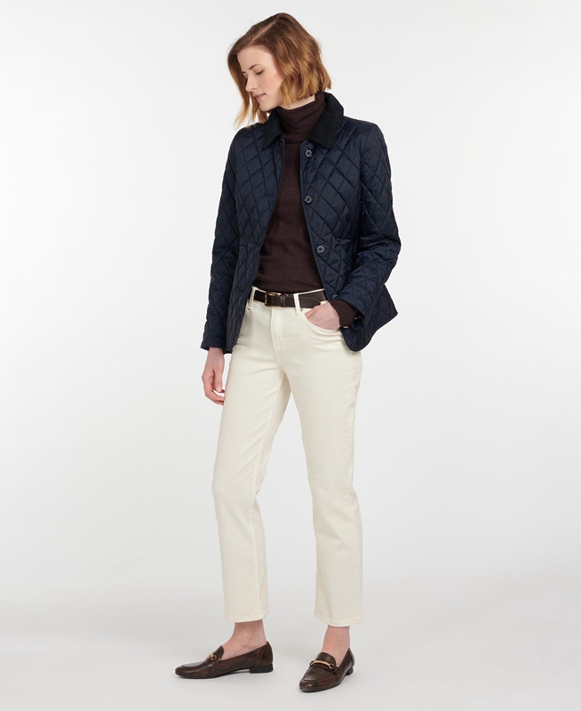 Barbour Omberlsey Women's Quilted Jackets Navy | PKDU-60214