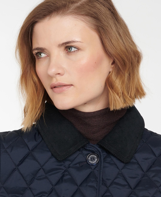 Barbour Omberlsey Women's Quilted Jackets Navy | PKDU-60214