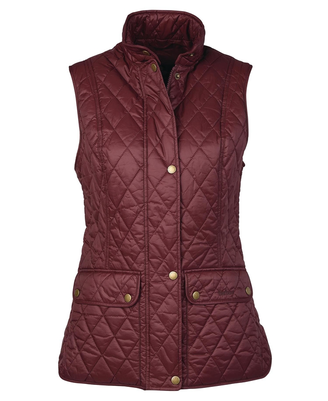 Barbour Otterburn Women's Vest Burgundy | WMXU-41865