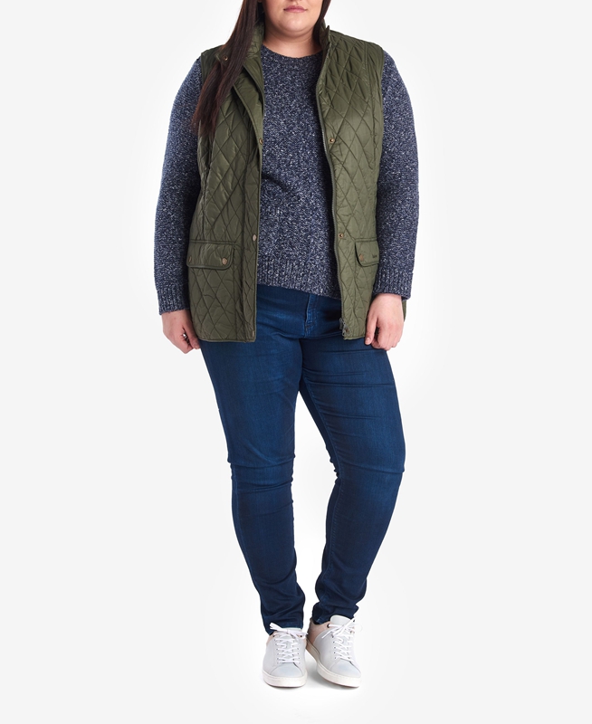 Barbour Otterburn Women's Vest Green | AXZT-73195