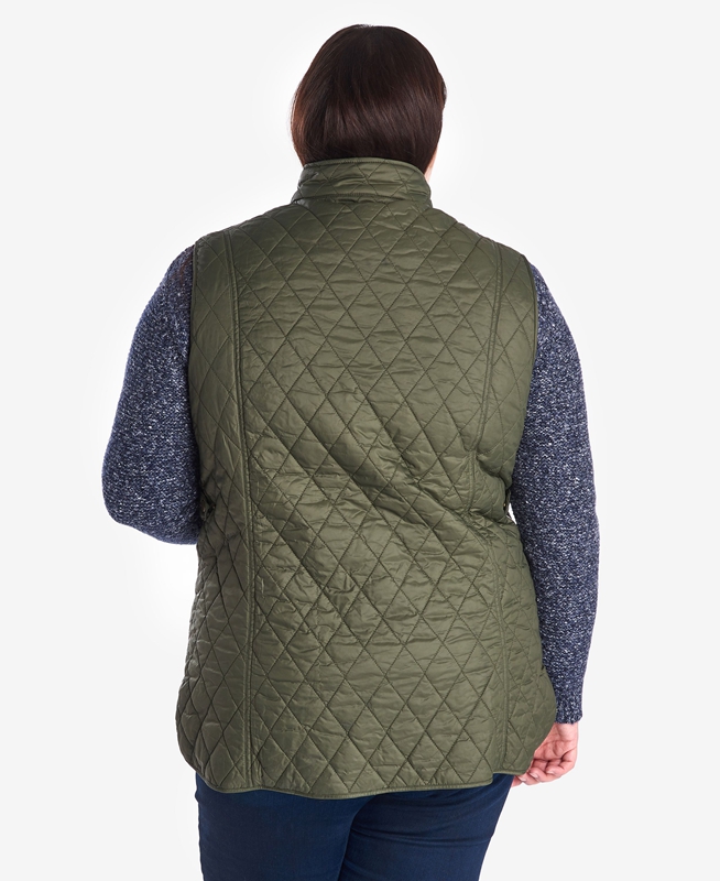 Barbour Otterburn Women's Vest Green | AXZT-73195