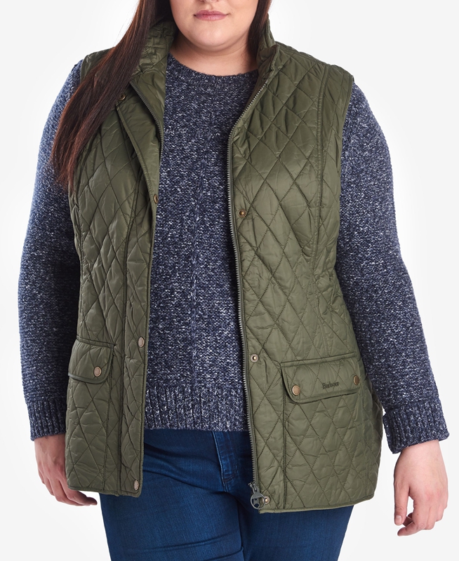 Barbour Otterburn Women's Vest Green | AXZT-73195