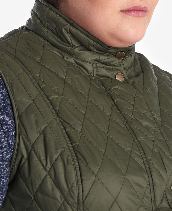 Barbour Otterburn Women's Vest Green | AXZT-73195