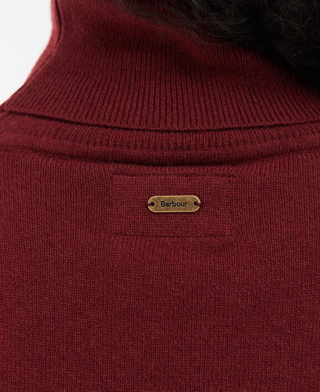 Barbour Pendle Roll-Neck Women's Sweaters Red | BAYR-09186