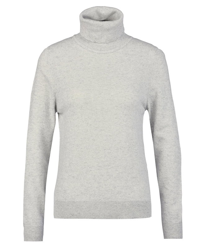 Barbour Pendle Roll-Neck Women's Sweaters Grey | KVJB-87643