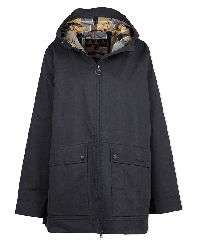 Barbour Plus Armeria Women's Waterproof Jackets Navy | CJFE-07639