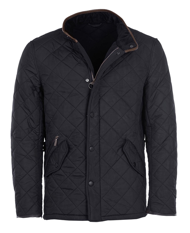 Barbour Powell Men's Quilted Jackets Navy | UMQI-73942