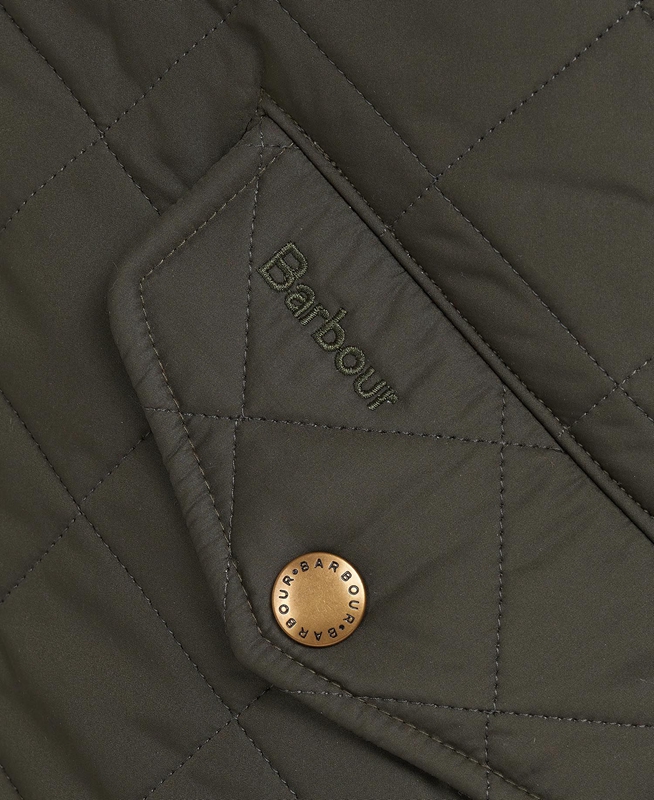 Barbour Powell Men's Quilted Jackets Olive | MXIS-96350