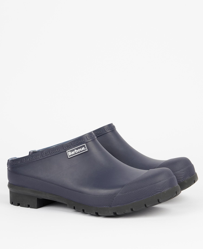 Barbour Quinn Men's Clogs Navy | YRFX-25961