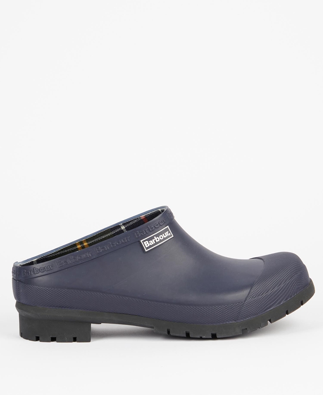 Barbour Quinn Men\'s Clogs Navy | YRFX-25961