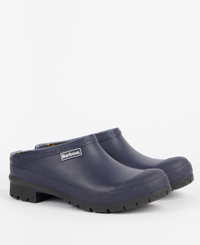 Barbour Quinn Women's Clogs Navy | UZGX-04512