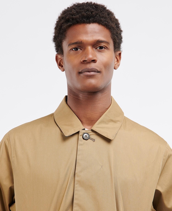 Barbour Rokig Men's Waterproof Jackets Beige | QTFD-59401