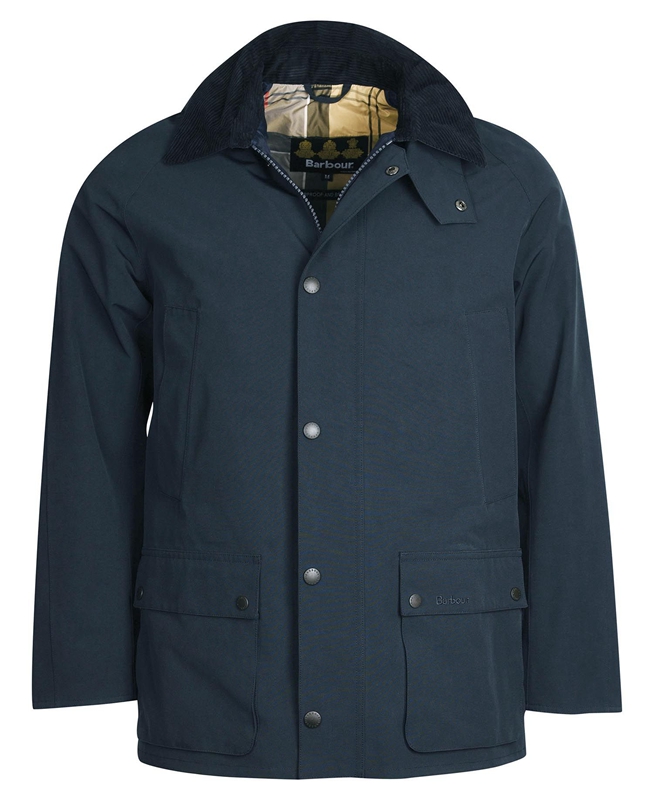 Barbour Rokig Men's Waterproof Jackets Navy | XIZE-31582