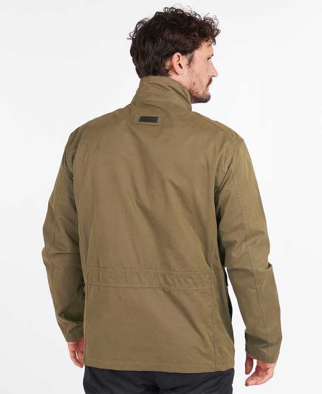 Barbour Sanderling Men's Casual Jackets Olive | XNZB-53120