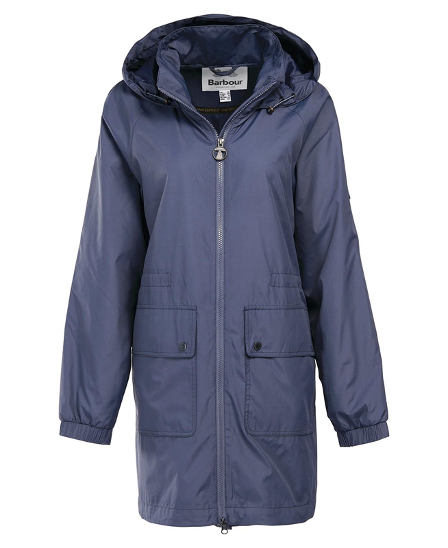 Barbour Sea Daisy Showerproof Women's Casual Jackets Navy | CIQT-97084