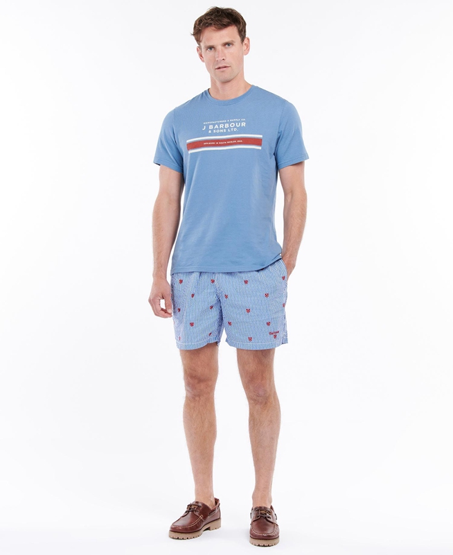 Barbour Shield Swim Men's Pants Blue | GOWQ-03864