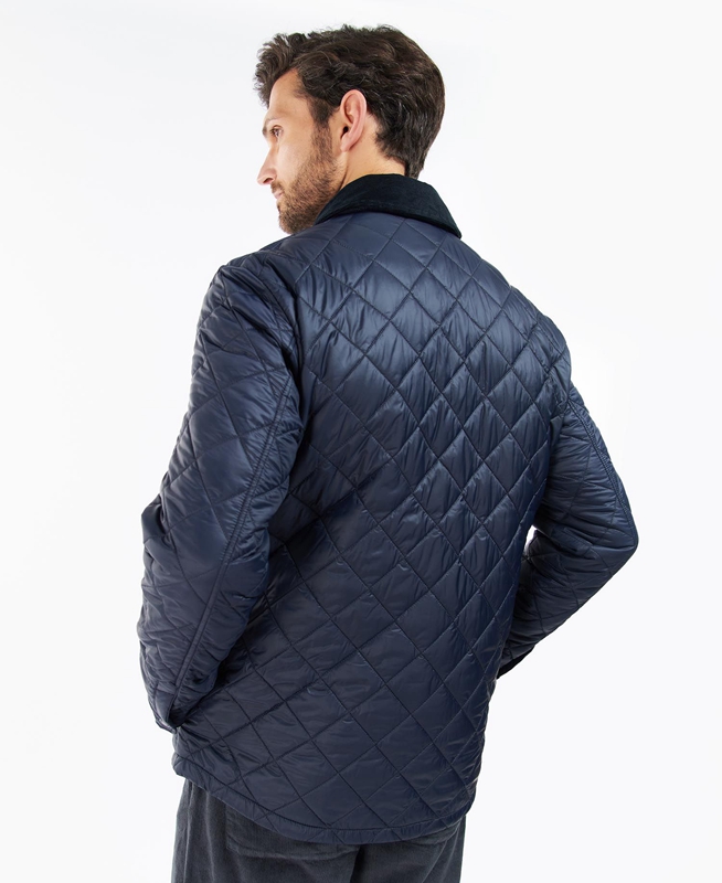 Barbour Shirt Men's Quilted Jackets Navy | CERG-73508