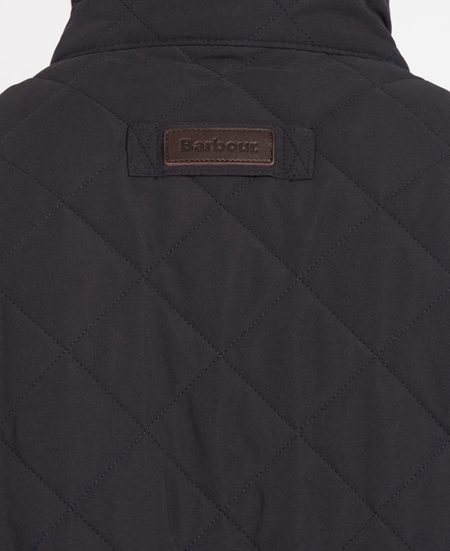 Barbour Shoveler Men's Quilted Jackets Navy | VAWM-13897