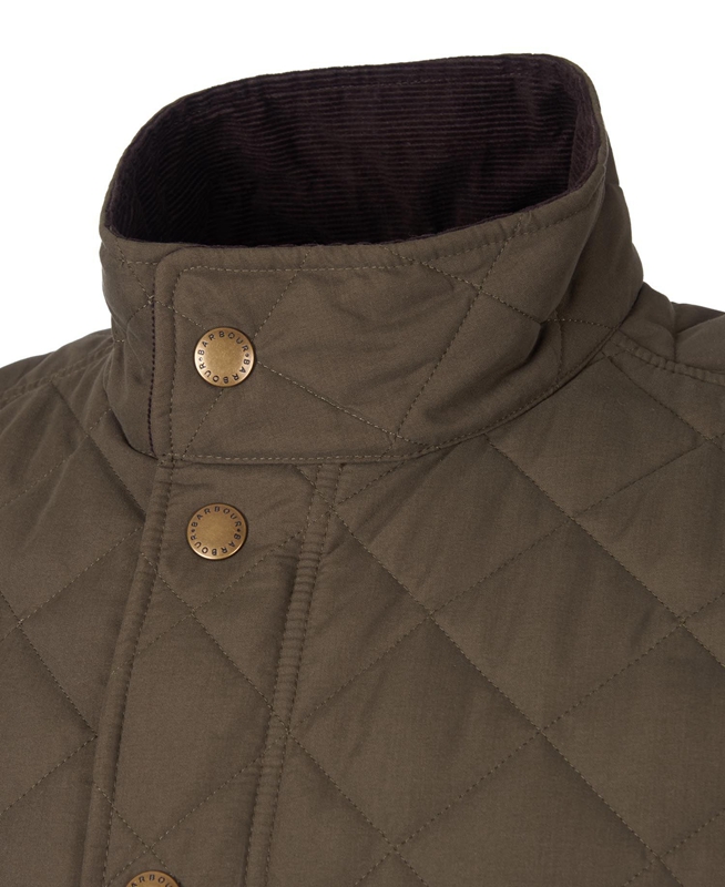 Barbour Shoveler Men's Quilted Jackets Olive | SIKU-12459