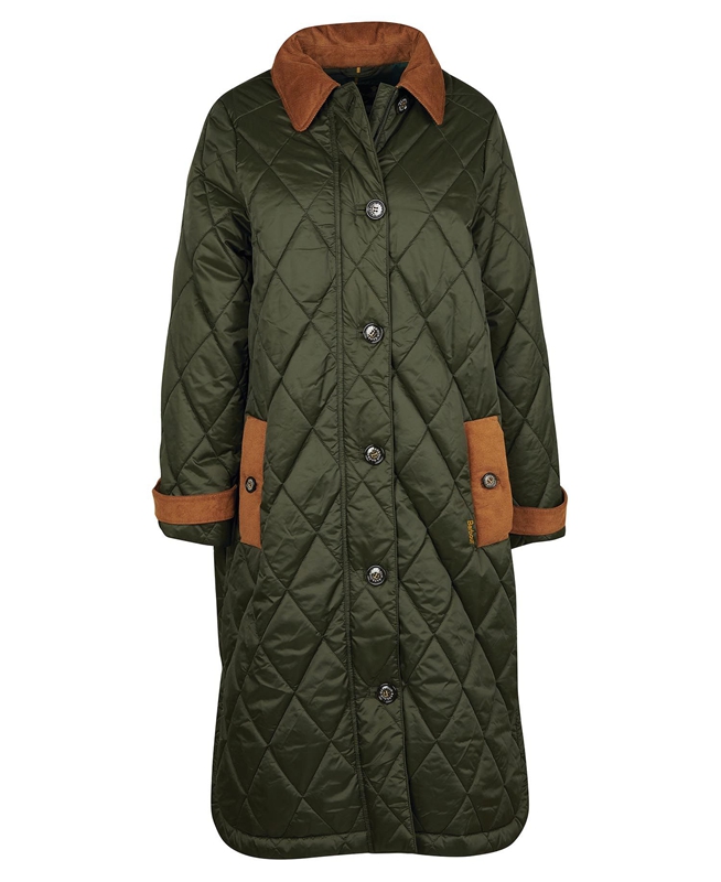 Barbour Silwick Women's Quilted Jackets Olive | VAFJ-16087