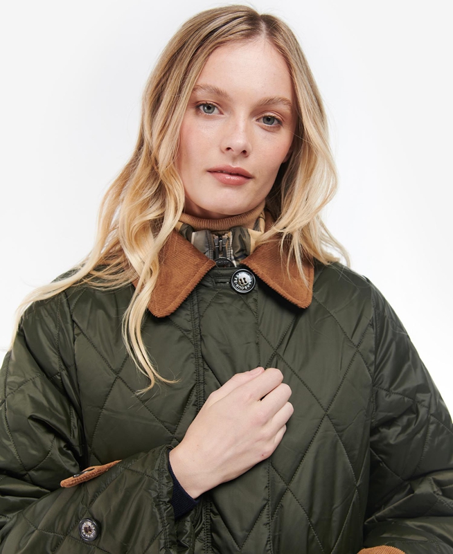 Barbour Silwick Women's Quilted Jackets Olive | VAFJ-16087