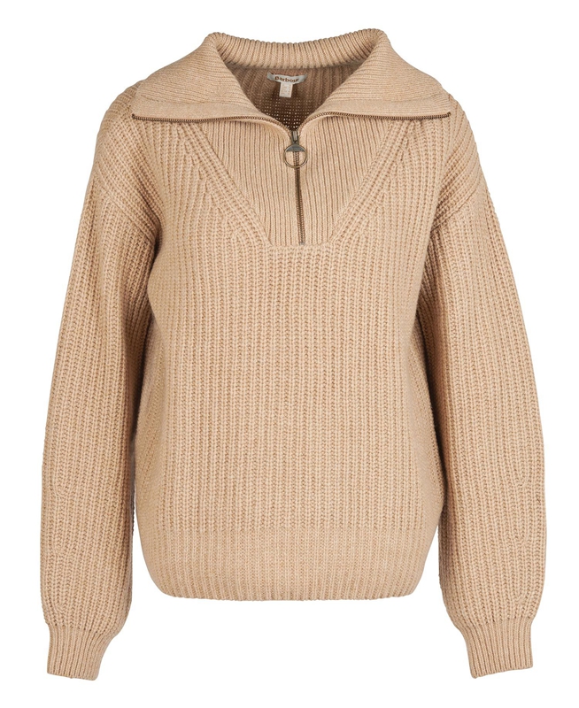 Barbour Stavia Knit Women's Sweaters Beige | LGTO-68730