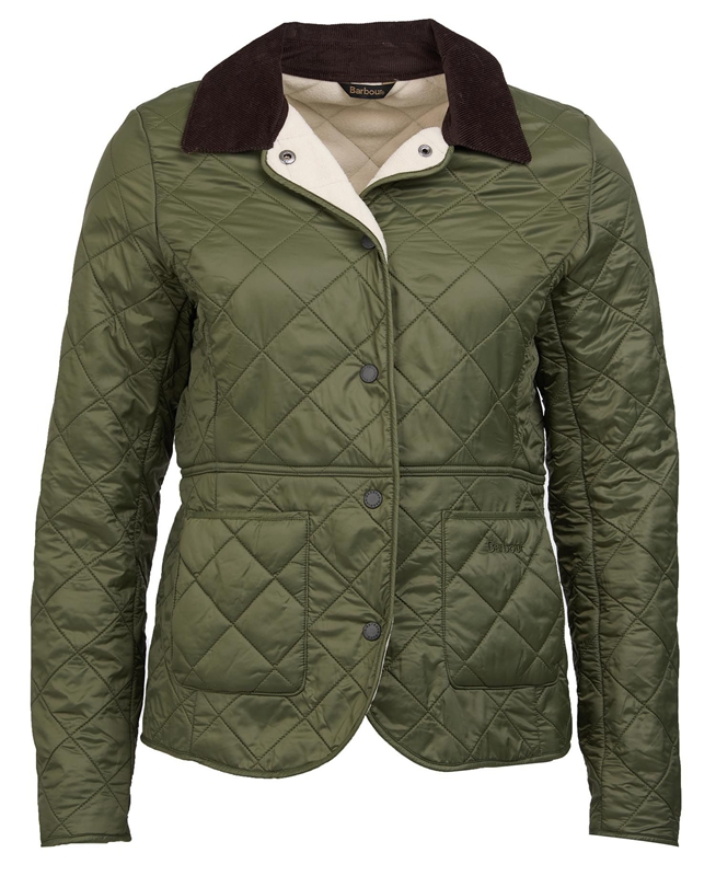 Barbour Steppjacke Deveron Polarquilt Women's Quilted Jackets Green | RKDX-87453