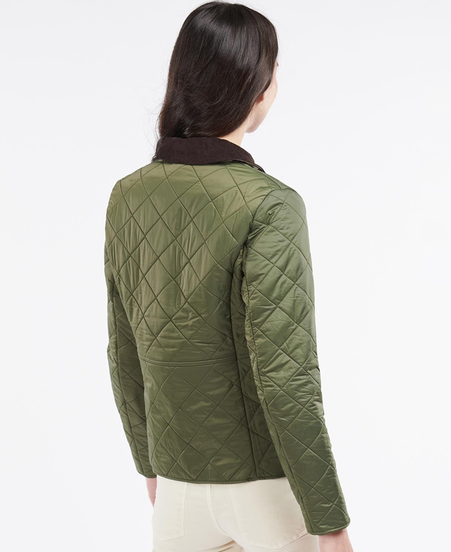 Barbour Steppjacke Deveron Polarquilt Women's Quilted Jackets Green | RKDX-87453