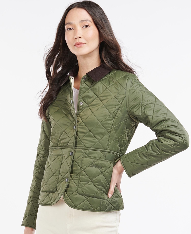 Barbour Steppjacke Deveron Polarquilt Women's Quilted Jackets Green | RKDX-87453