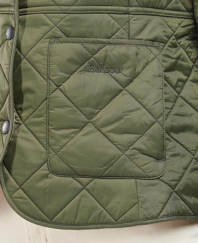 Barbour Steppjacke Deveron Polarquilt Women's Quilted Jackets Green | RKDX-87453