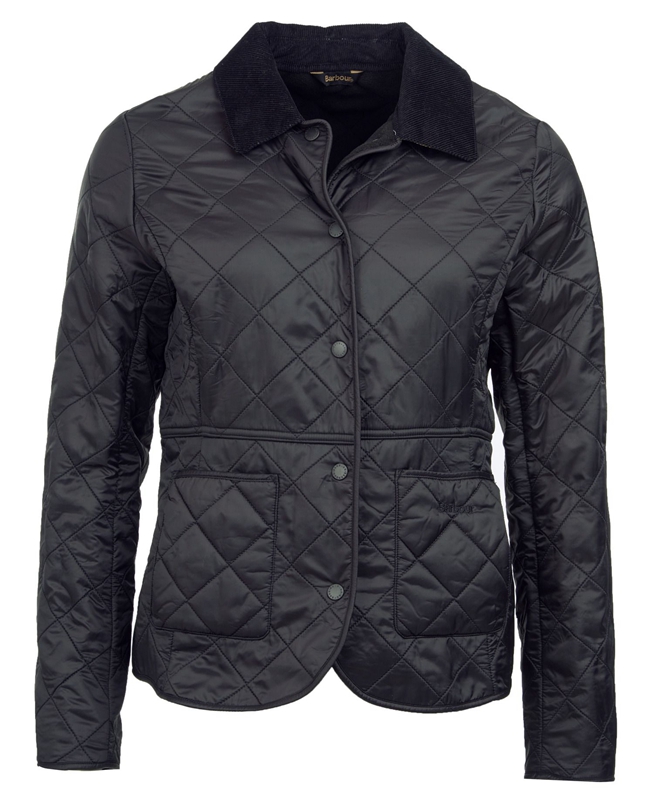 Barbour Steppjacke Deveron Polarquilt Women's Quilted Jackets Black | TIHZ-69405