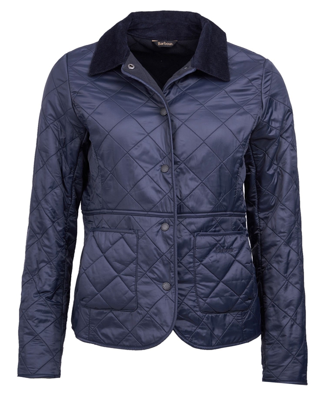 Barbour Steppjacke Deveron Polarquilt Women's Quilted Jackets Blue | UVMF-26397