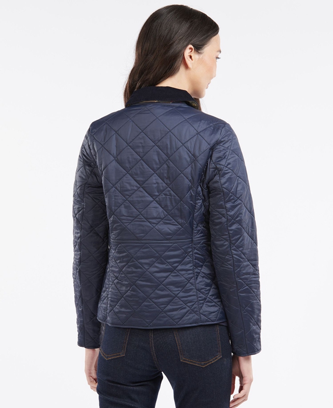 Barbour Steppjacke Deveron Polarquilt Women's Quilted Jackets Blue | UVMF-26397